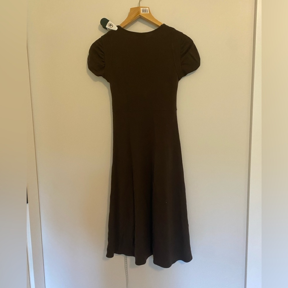 Theory brown jersey dress size medium (fits more like a small) - Picture 2 of 8